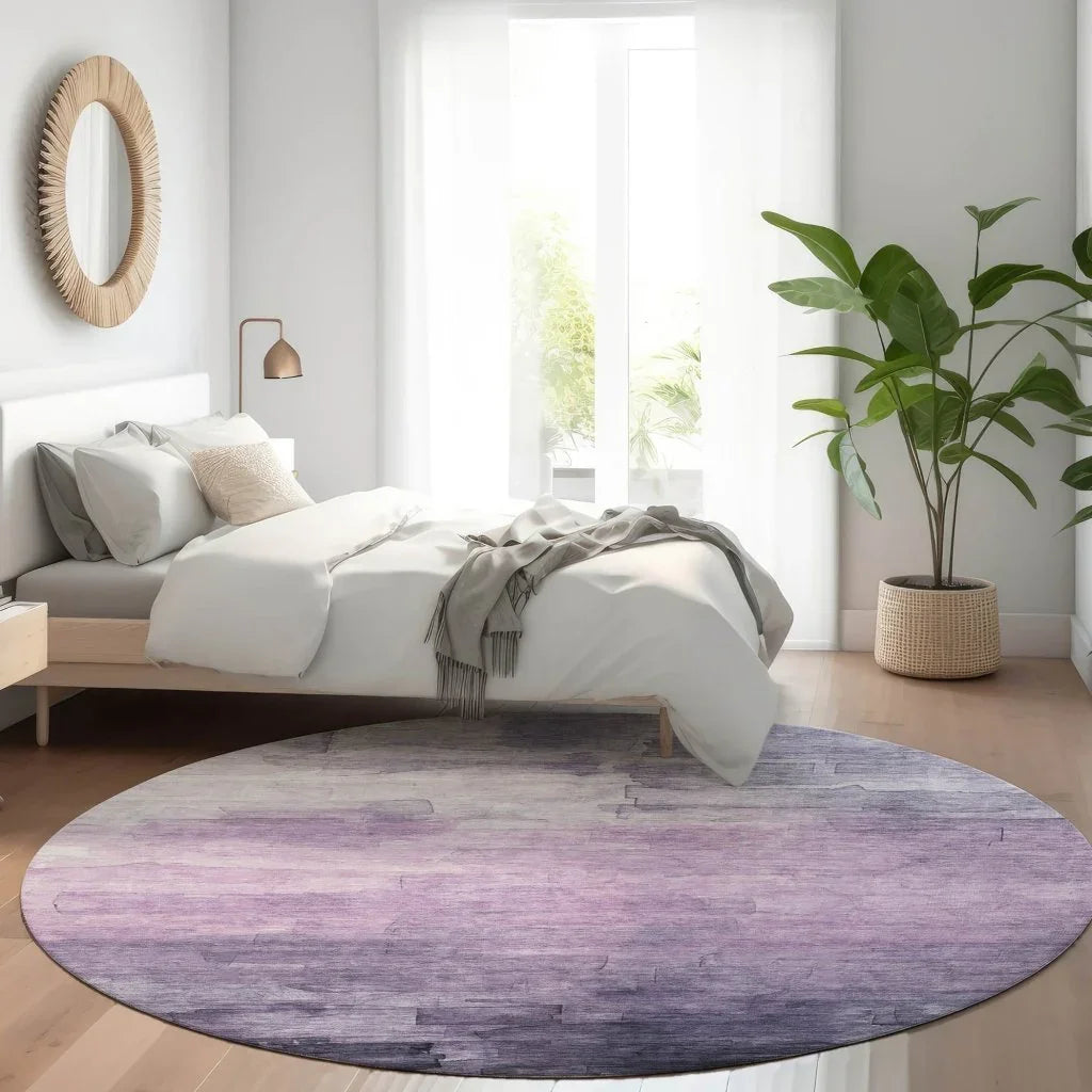 Sylari Purple Washable Indoor - Outdoor Rug - LOOMLAN - LOOMLAN Rugs - Outdoor Rugs