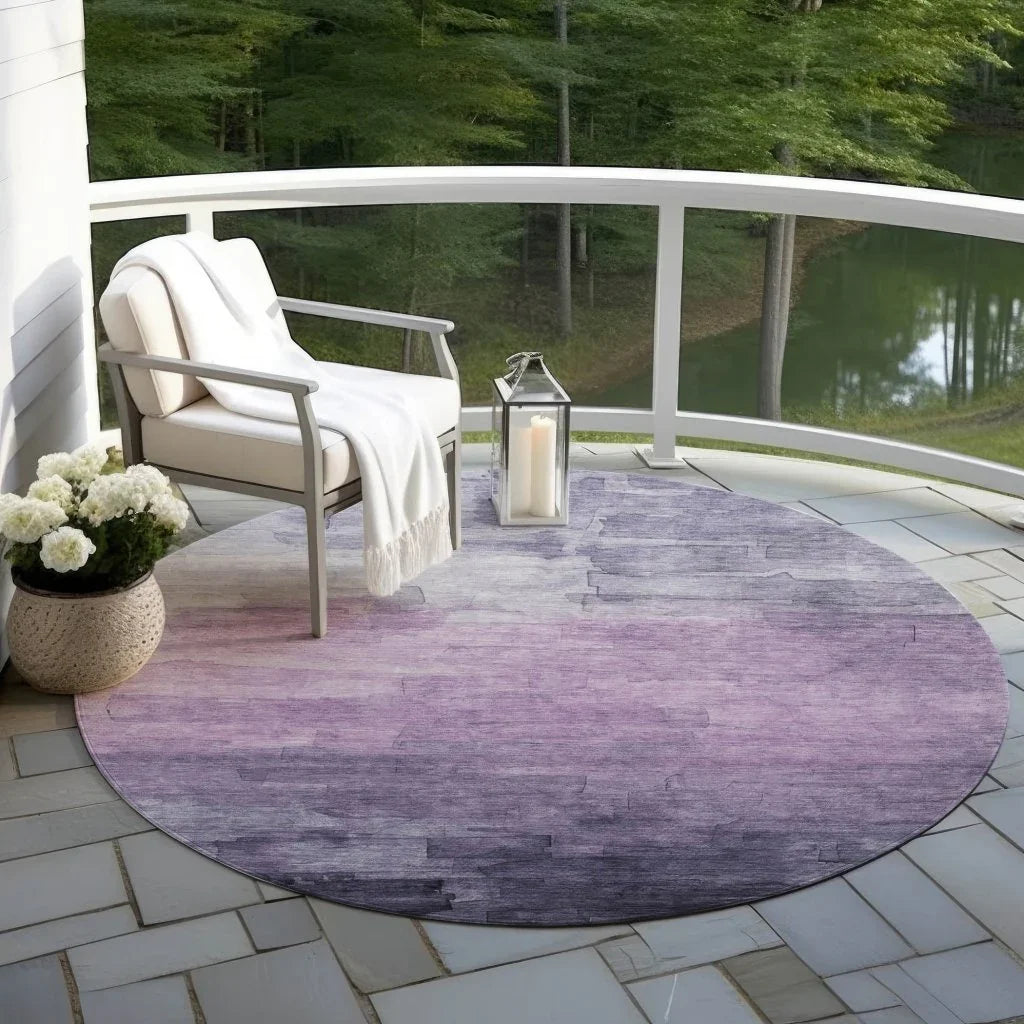 Sylari Purple Washable Indoor - Outdoor Rug - LOOMLAN - LOOMLAN Rugs - Outdoor Rugs