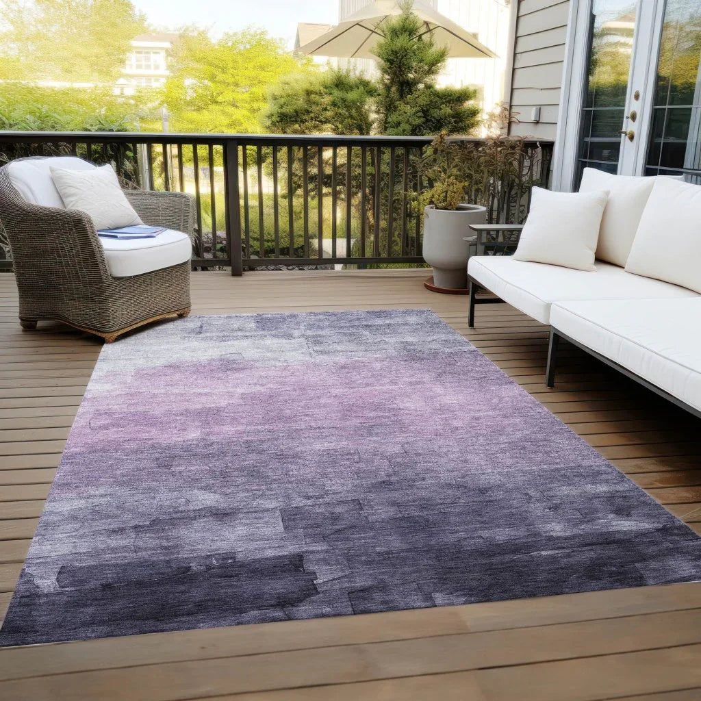 Sylari Purple Washable Indoor - Outdoor Rug - LOOMLAN - LOOMLAN Rugs - Outdoor Rugs