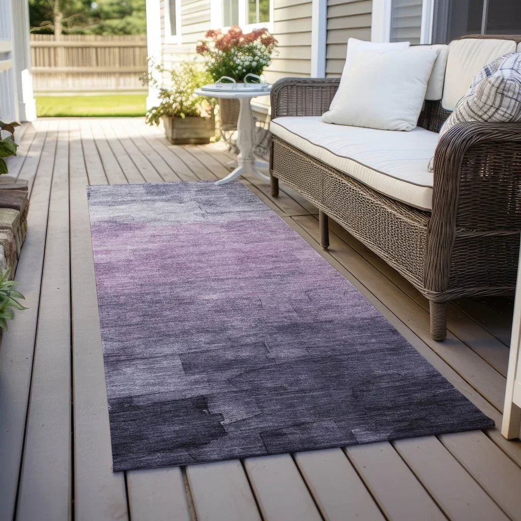 Sylari Purple Washable Indoor - Outdoor Rug - LOOMLAN - LOOMLAN Rugs - Outdoor Rugs
