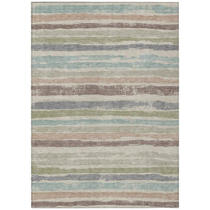 Sylira Beige Washable Indoor-Outdoor Rug-Outdoor Rugs-LOOMLAN Rugs-2'6" x 3'10"-LOOMLAN