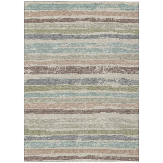 Sylira Beige Washable Indoor-Outdoor Rug-Outdoor Rugs-LOOMLAN Rugs-2'6" x 3'10"-LOOMLAN