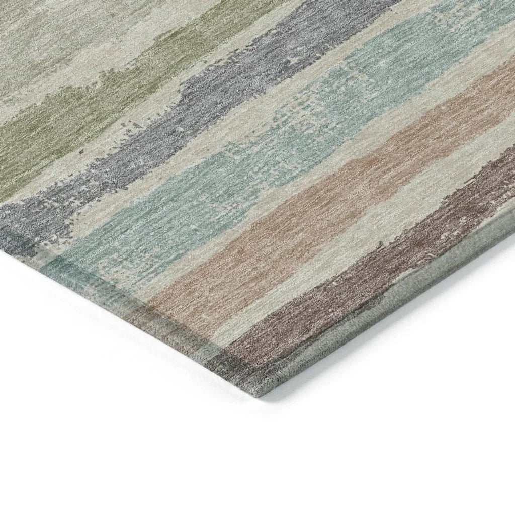 Sylira Beige Washable Indoor-Outdoor Rug-Outdoor Rugs-LOOMLAN Rugs-LOOMLAN