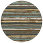 Sylira Brown Washable Indoor-Outdoor Rug-Outdoor Rugs-LOOMLAN Rugs-8' x 8'-LOOMLAN