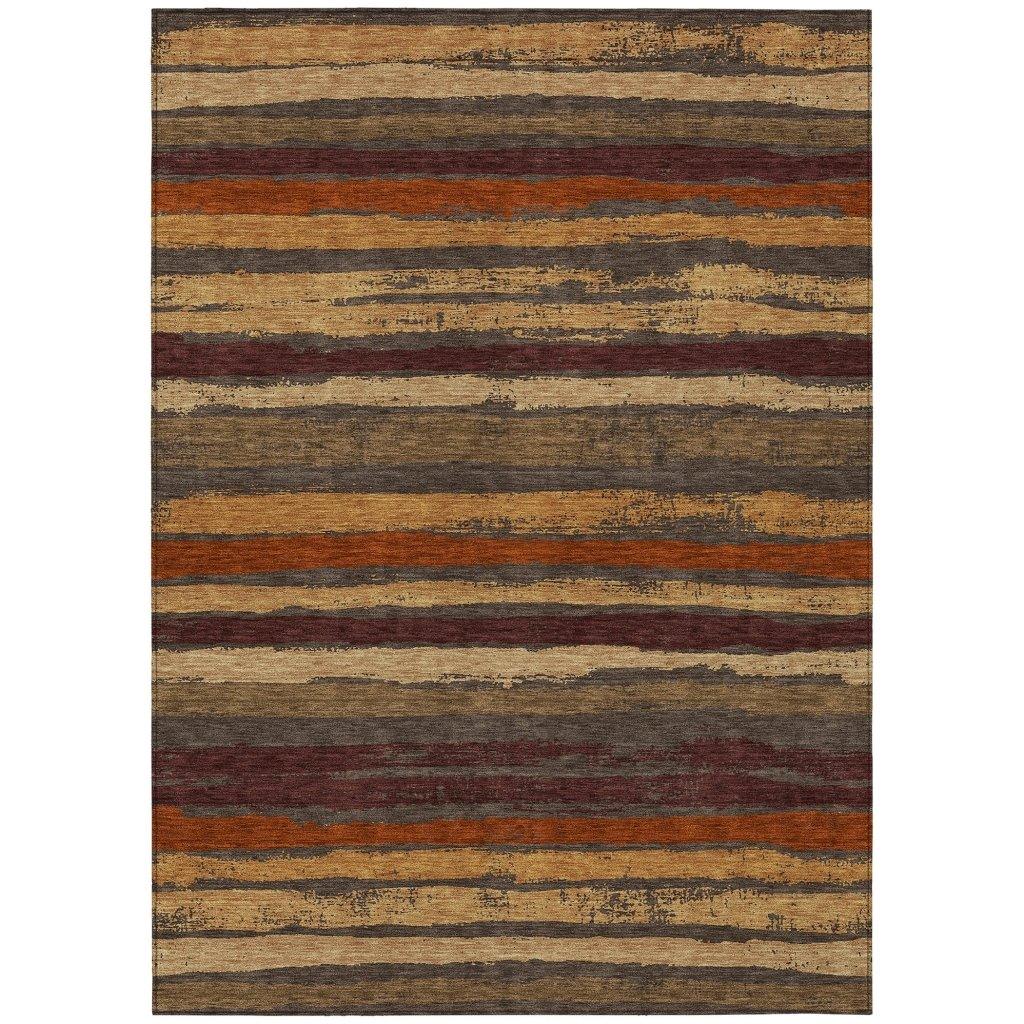 Sylira Chocolate Washable Indoor-Outdoor Rug-Outdoor Rugs-LOOMLAN Rugs-2'6" x 3'10"-LOOMLAN