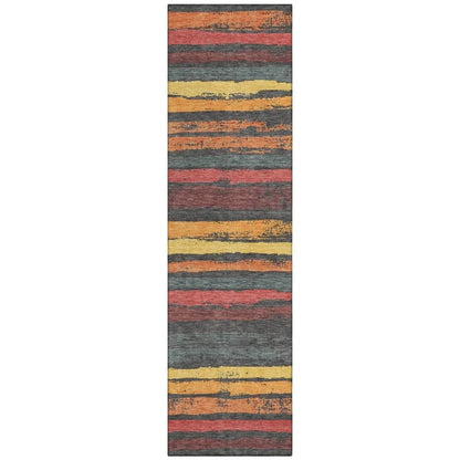 Sylira Granite Washable Indoor-Outdoor Rug-Outdoor Rugs-LOOMLAN Rugs-2'3" x 7'6"-LOOMLAN