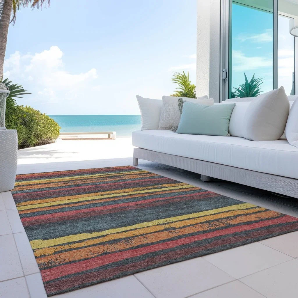 Sylira Granite Washable Indoor-Outdoor Rug-Outdoor Rugs-LOOMLAN Rugs-LOOMLAN