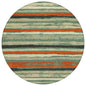 Sylira Green Washable Indoor-Outdoor Rug-Outdoor Rugs-LOOMLAN Rugs-8' x 8'-LOOMLAN