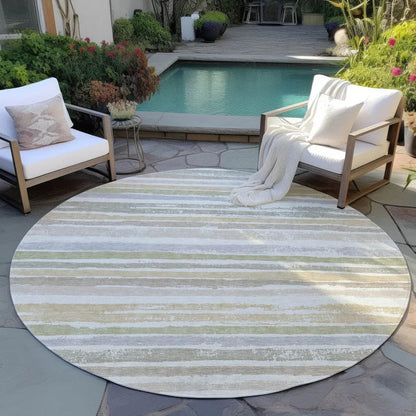 Sylira Ivory Washable Indoor-Outdoor Rug-Outdoor Rugs-LOOMLAN Rugs-LOOMLAN