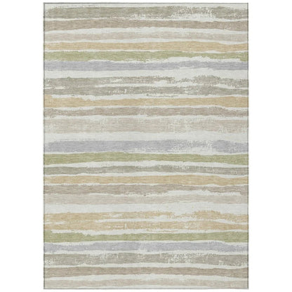 Sylira Ivory Washable Indoor-Outdoor Rug-Outdoor Rugs-LOOMLAN Rugs-2'6" x 3'10"-LOOMLAN