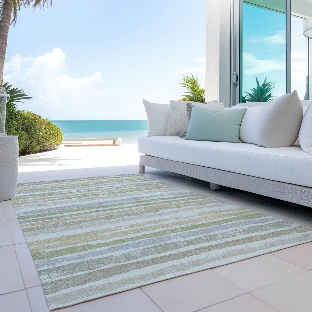 Sylira Ivory Washable Indoor-Outdoor Rug-Outdoor Rugs-LOOMLAN Rugs-LOOMLAN