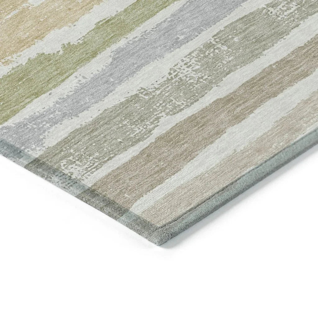 Sylira Ivory Washable Indoor-Outdoor Rug-Outdoor Rugs-LOOMLAN Rugs-LOOMLAN