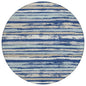 Sylira Navy Washable Indoor-Outdoor Rug-Outdoor Rugs-LOOMLAN Rugs-8' x 8'-LOOMLAN