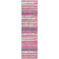 Sylira Pink Washable Indoor-Outdoor Rug-Outdoor Rugs-LOOMLAN Rugs-2'3" x 7'6"-LOOMLAN