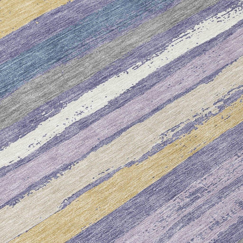 Sylira Purple Washable Indoor-Outdoor Rug-Outdoor Rugs-LOOMLAN Rugs-LOOMLAN