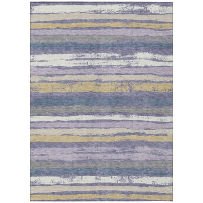 Sylira Purple Washable Indoor-Outdoor Rug-Outdoor Rugs-LOOMLAN Rugs-2'6" x 3'10"-LOOMLAN
