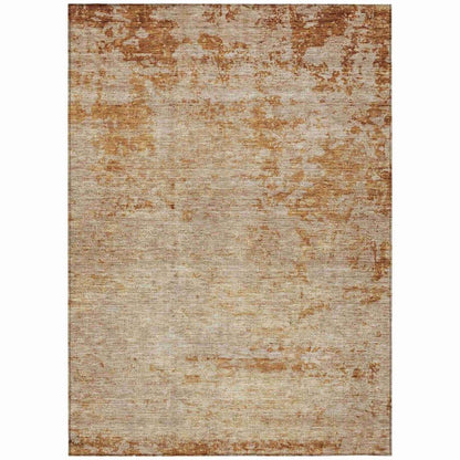 Sylvaine Orange Washable Indoor - Outdoor Rug - LOOMLAN - LOOMLAN Rugs - Outdoor Rugs