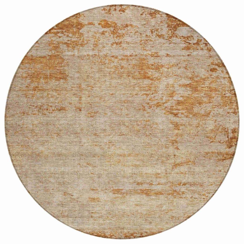 Sylvaine Orange Washable Indoor - Outdoor Rug - LOOMLAN - LOOMLAN Rugs - Outdoor Rugs