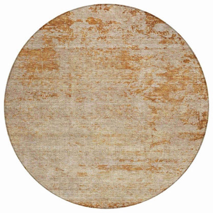 Sylvaine Orange Washable Indoor - Outdoor Rug - LOOMLAN - LOOMLAN Rugs - Outdoor Rugs