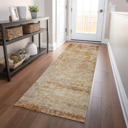 Sylvaine Orange Washable Indoor - Outdoor Rug - LOOMLAN - LOOMLAN Rugs - Outdoor Rugs