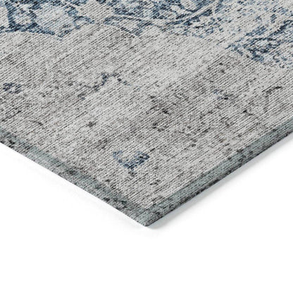 Sylvia Blue Washable Indoor - Outdoor Rug - LOOMLAN - LOOMLAN Rugs - Outdoor Rugs