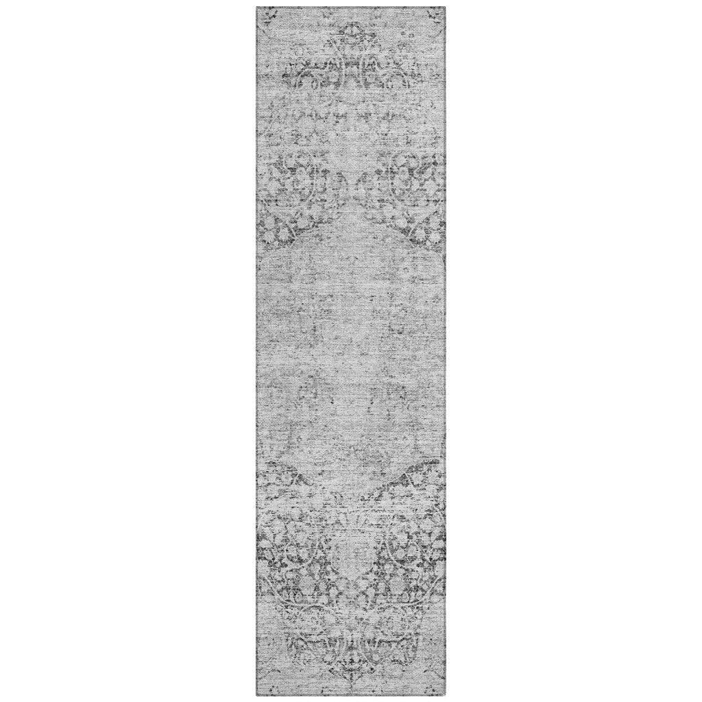 Sylvia Gray Washable Indoor - Outdoor Rug - LOOMLAN - LOOMLAN Rugs - Outdoor Rugs