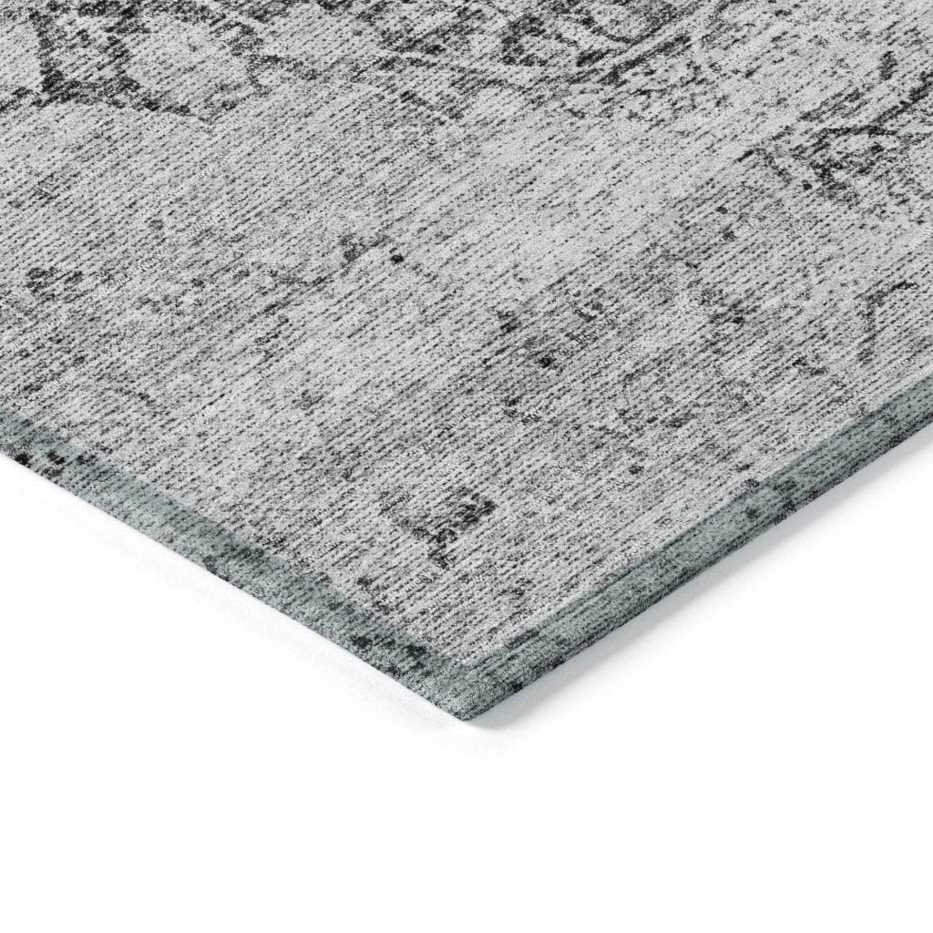 Sylvia Gray Washable Indoor - Outdoor Rug - LOOMLAN - LOOMLAN Rugs - Outdoor Rugs