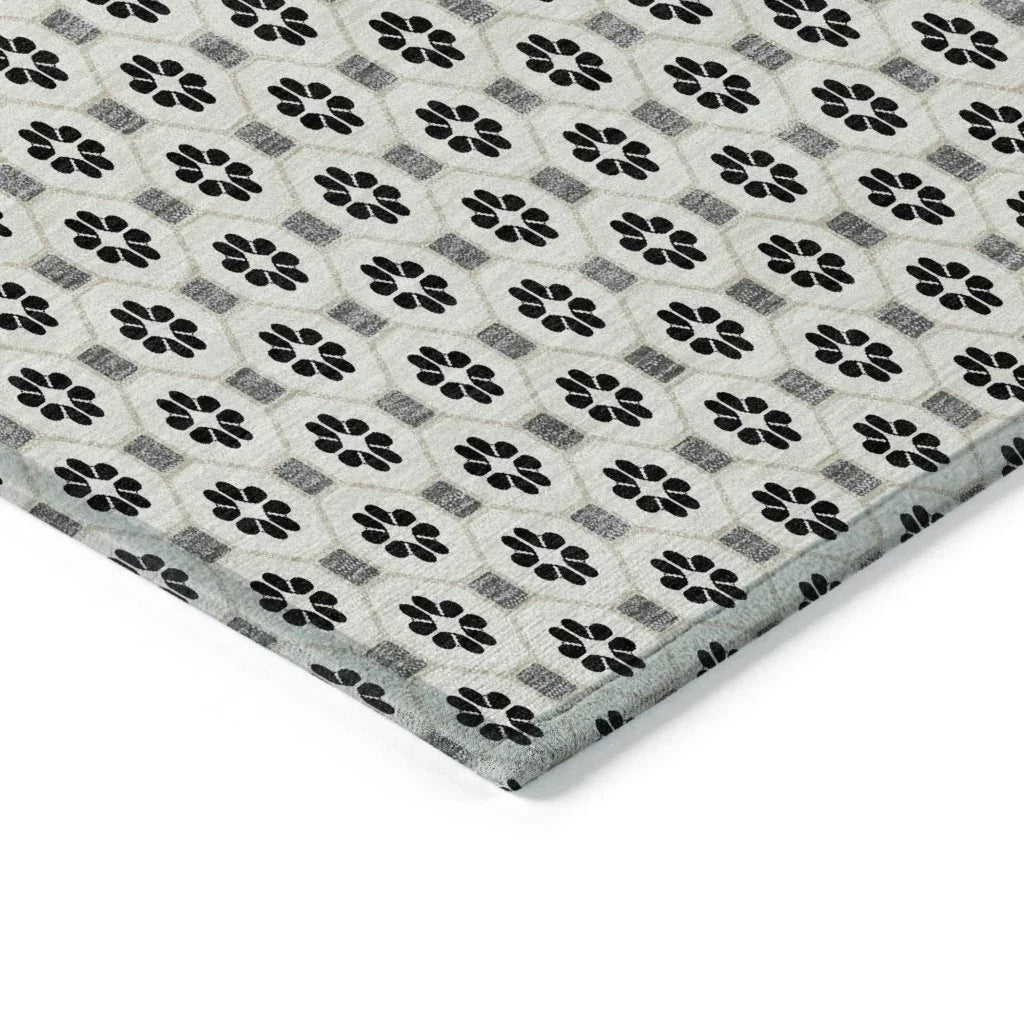 Symara Ivory Washable Indoor - Outdoor Rug - LOOMLAN - LOOMLAN Rugs - Outdoor Rugs