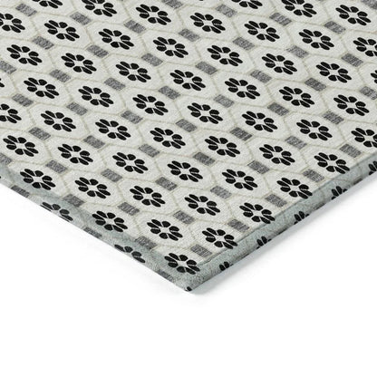 Symara Ivory Washable Indoor - Outdoor Rug - LOOMLAN - LOOMLAN Rugs - Outdoor Rugs