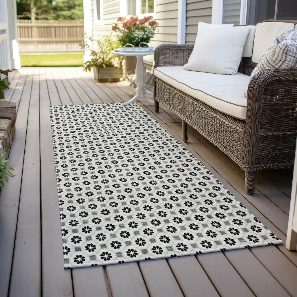 Symara Ivory Washable Indoor - Outdoor Rug - LOOMLAN - LOOMLAN Rugs - Outdoor Rugs