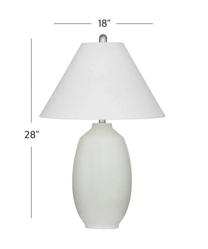 Syndee Versatile Cream Ceramic Table Lamp - LOOMLAN - Bassett Mirror - Table Lamps