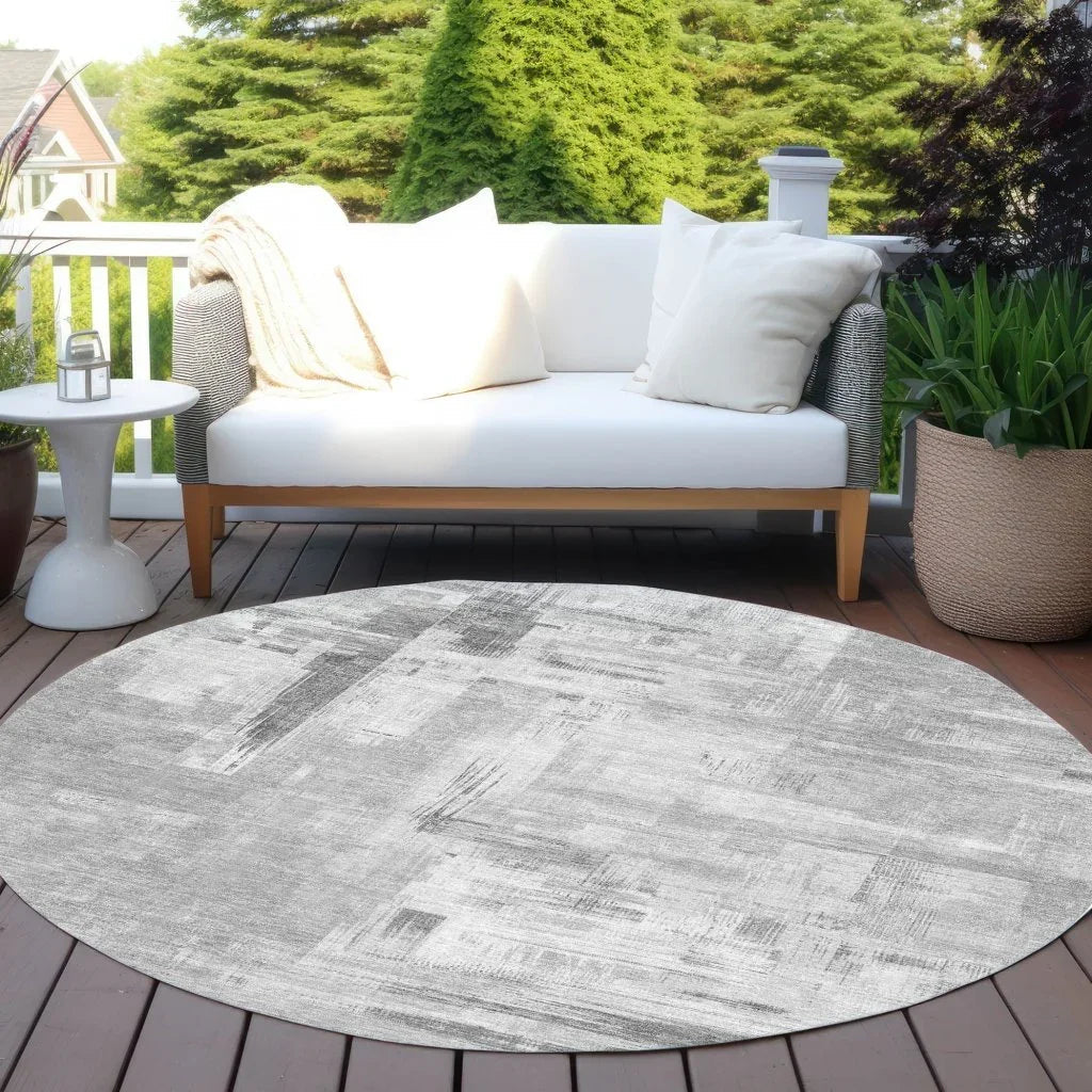 Syrene Gray Washable Indoor - Outdoor Rug - LOOMLAN - LOOMLAN Rugs - Outdoor Rugs