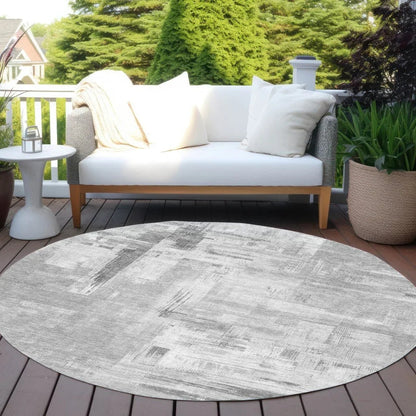 Syrene Gray Washable Indoor - Outdoor Rug - LOOMLAN - LOOMLAN Rugs - Outdoor Rugs
