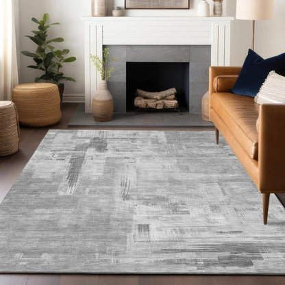 Syrene Gray Washable Indoor - Outdoor Rug - LOOMLAN - LOOMLAN Rugs - Outdoor Rugs