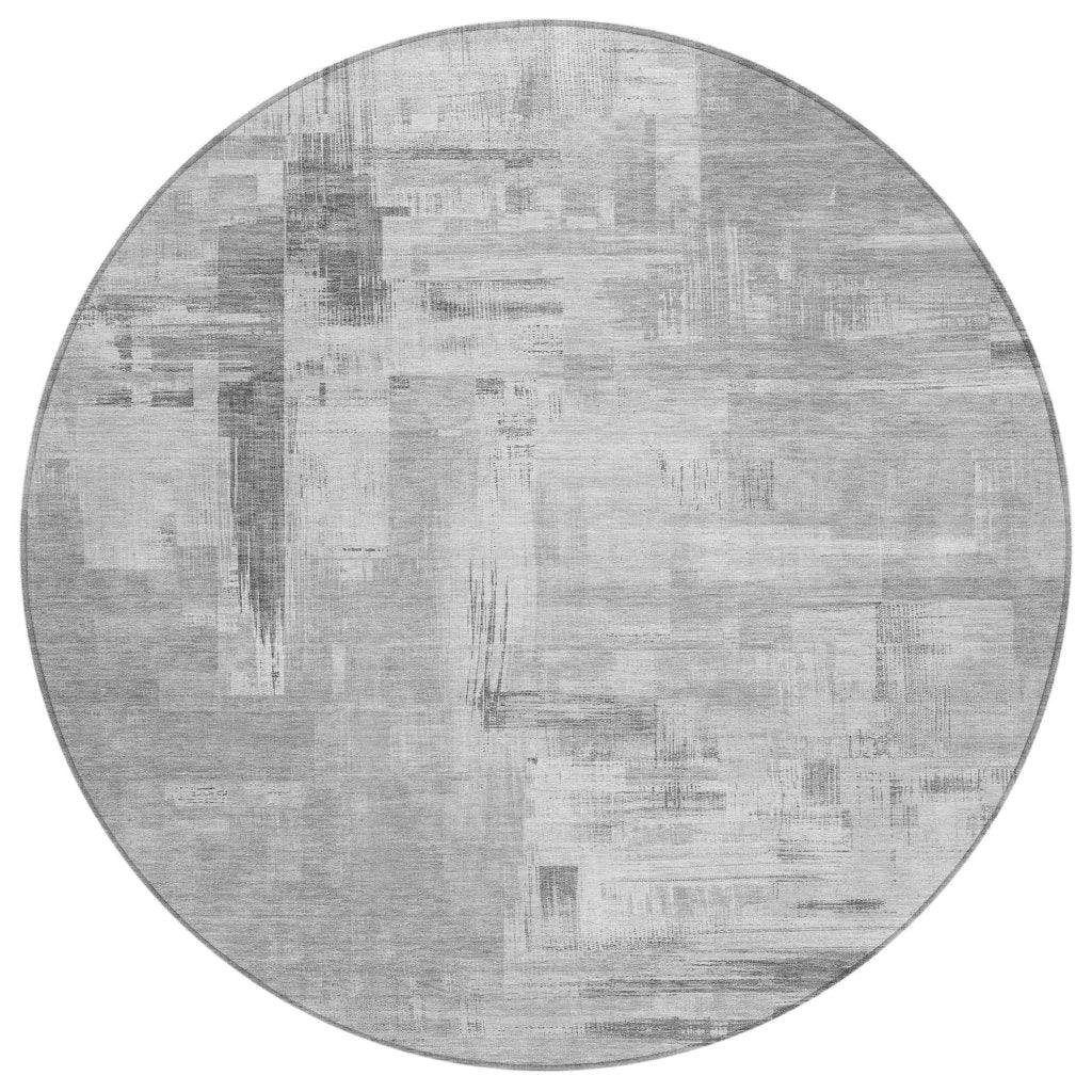 Syrene Gray Washable Indoor - Outdoor Rug - LOOMLAN - LOOMLAN Rugs - Outdoor Rugs