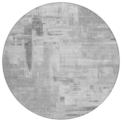 Syrene Gray Washable Indoor - Outdoor Rug - LOOMLAN - LOOMLAN Rugs - Outdoor Rugs