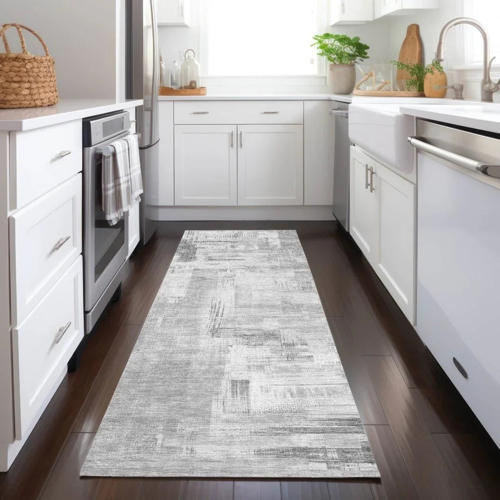 Syrene Gray Washable Indoor - Outdoor Rug - LOOMLAN - LOOMLAN Rugs - Outdoor Rugs