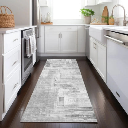 Syrene Gray Washable Indoor - Outdoor Rug - LOOMLAN - LOOMLAN Rugs - Outdoor Rugs