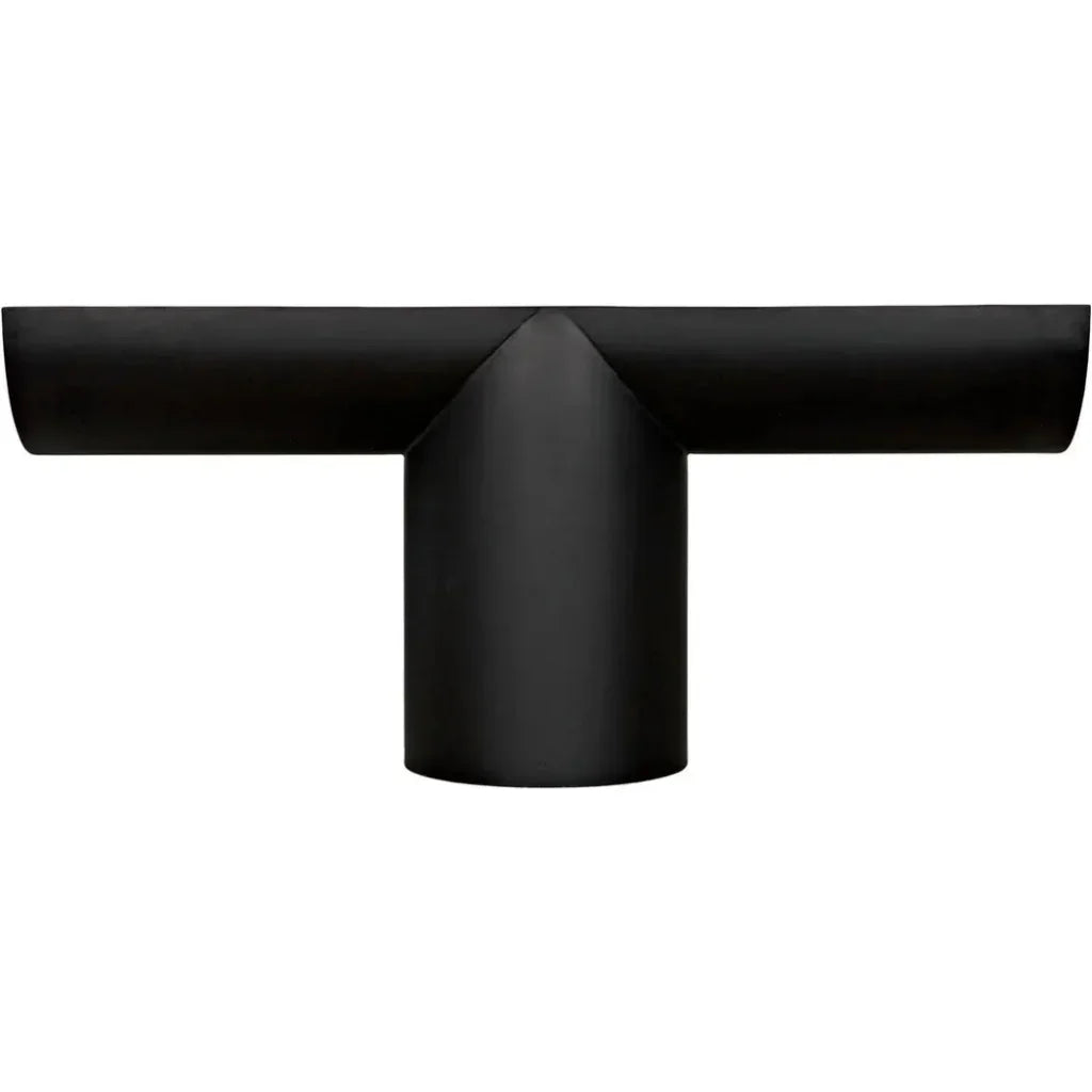 T - ed Steel Black Rectangle Console Table - LOOMLAN - Noir - Console Tables