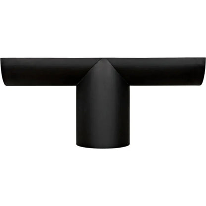 T - ed Steel Black Rectangle Console Table - LOOMLAN - Noir - Console Tables