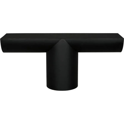 T - ed Steel Black Rectangle Console Table - LOOMLAN - Noir - Console Tables