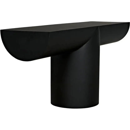 T - ed Steel Black Rectangle Console Table - LOOMLAN - Noir - Console Tables