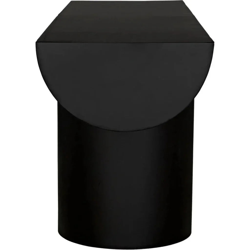 T - ed Steel Black Rectangle Console Table - LOOMLAN - Noir - Console Tables