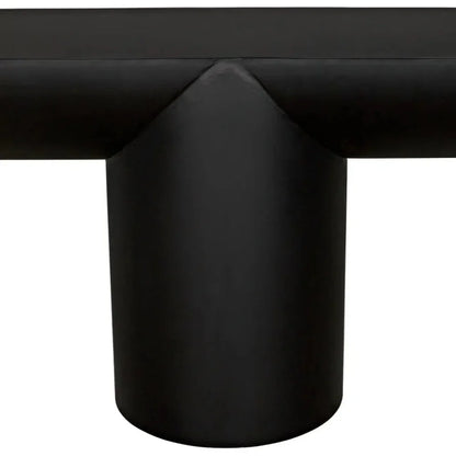 T - ed Steel Black Rectangle Console Table - LOOMLAN - Noir - Console Tables