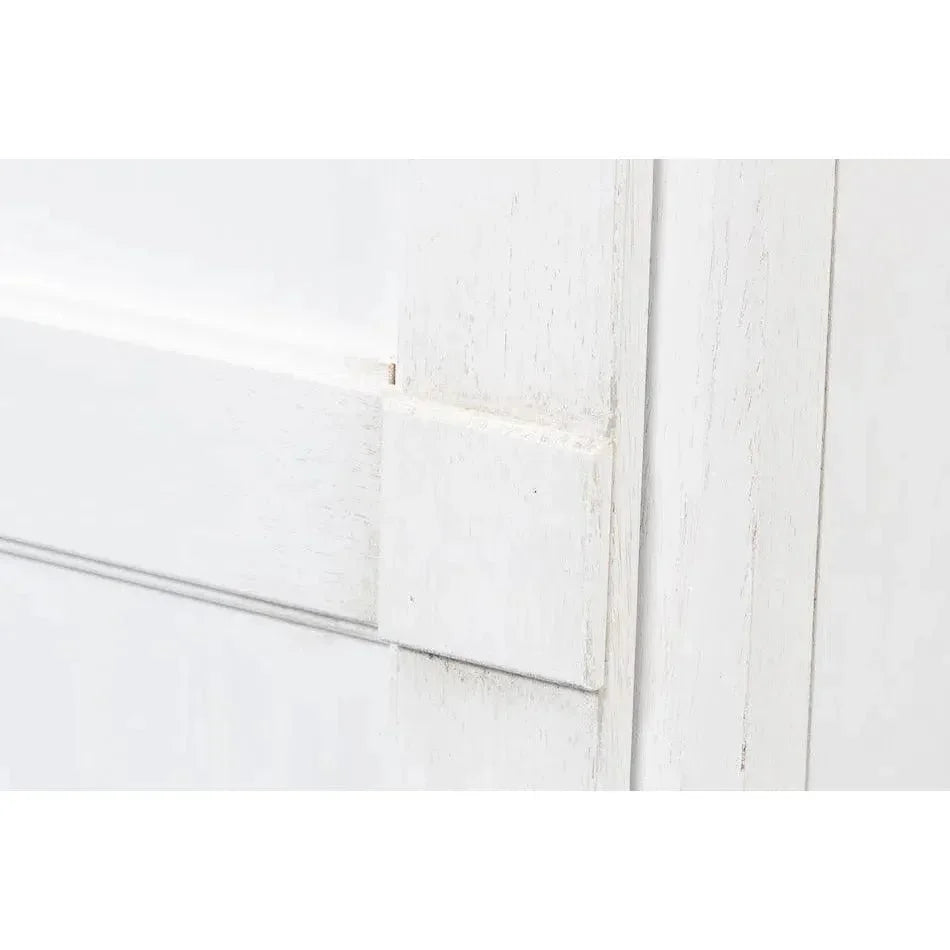 TV Stand Media Console Cortina White Wood - LOOMLAN - Sarreid - TV Stands & Media Centers