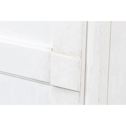 TV Stand Media Console Cortina White Wood - LOOMLAN - Sarreid - TV Stands & Media Centers