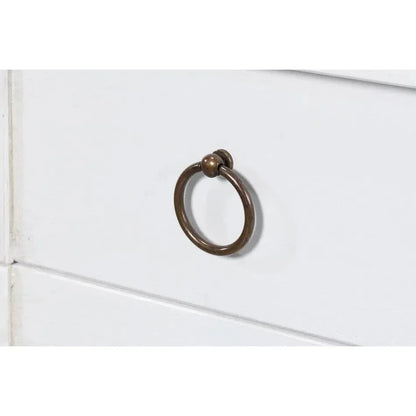 TV Stand Media Console Cortina White Wood - LOOMLAN - Sarreid - TV Stands & Media Centers