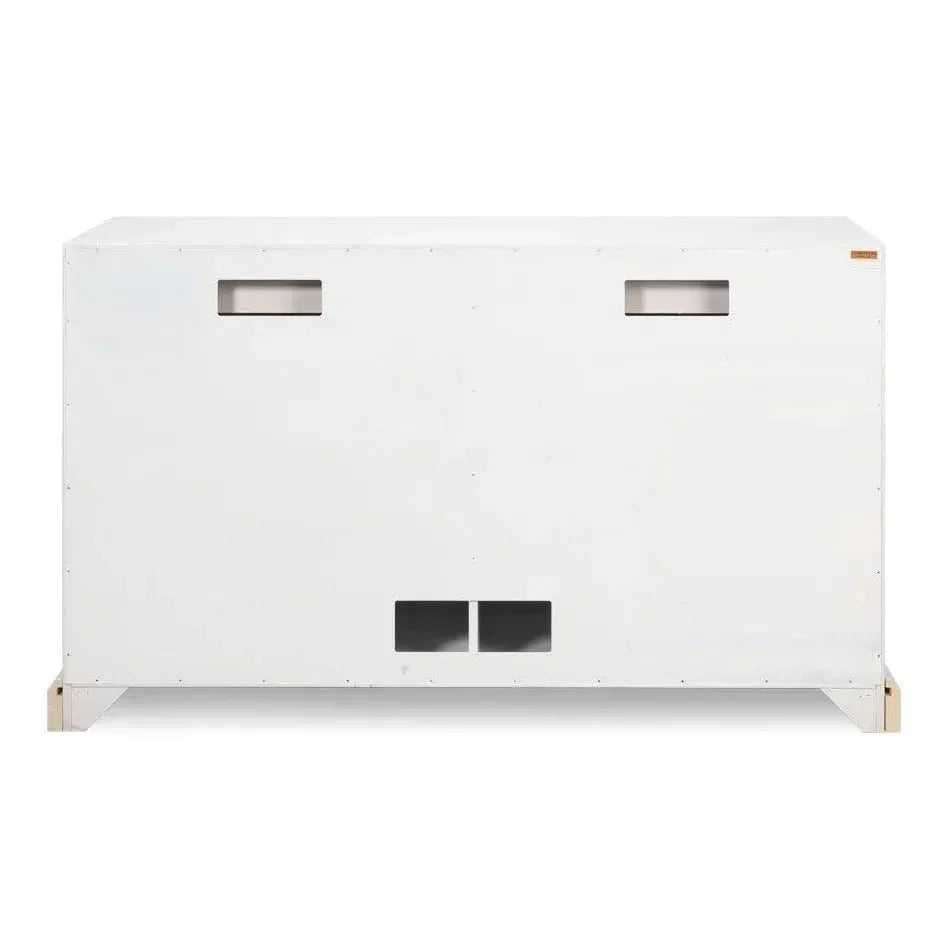 TV Stand Media Console Cortina White Wood - LOOMLAN - Sarreid - TV Stands & Media Centers