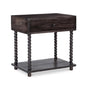 Tabitha Dark Brown Soft - Close Drawer Nightstand - LOOMLAN - Moe's Home - Nightstands