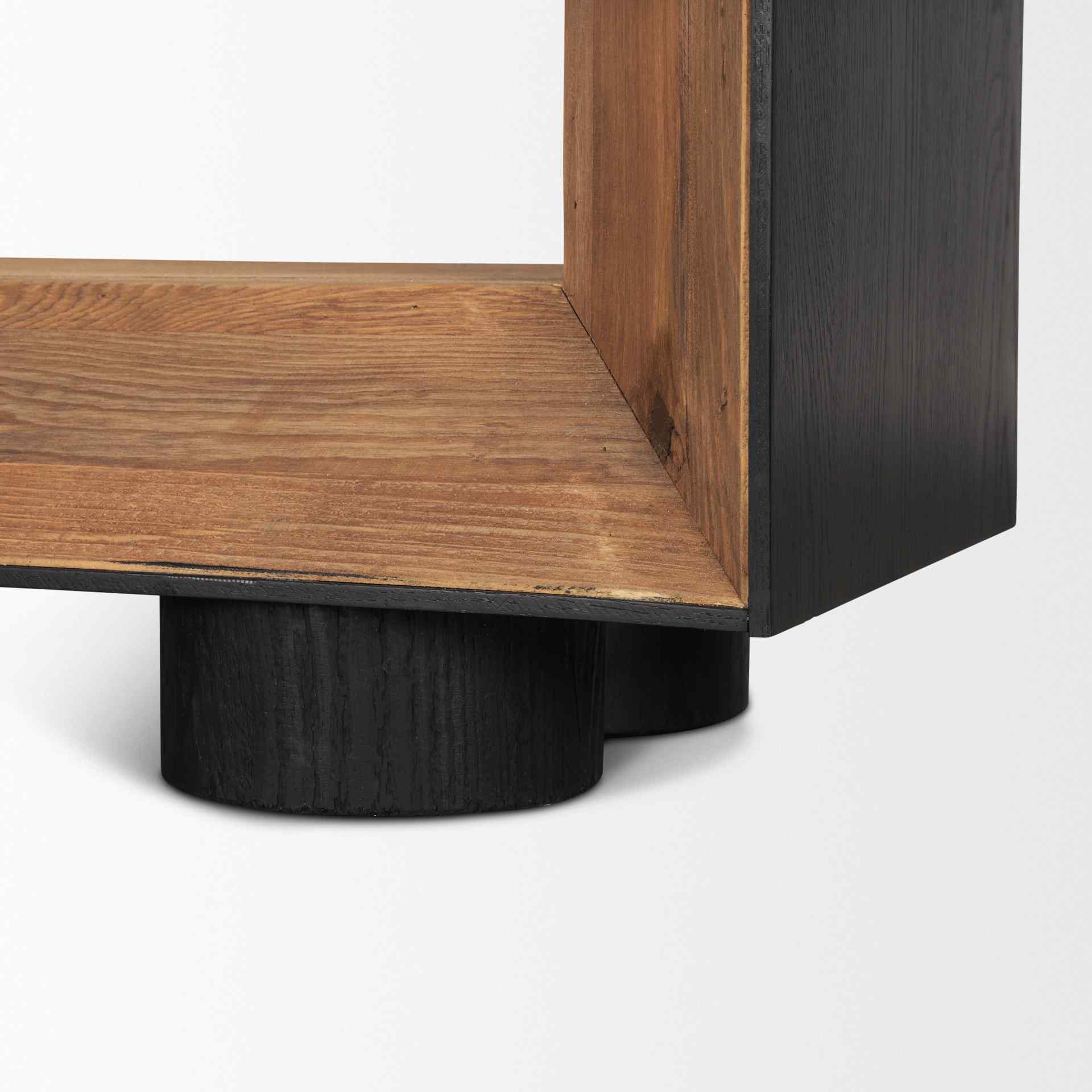 Tabor Natural Wooden Modern Etagere-Etageres-Mercana-LOOMLAN